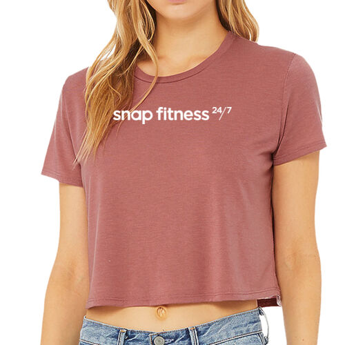Snap Fitness - Women's Flowy Cropped Tee Thumbnail