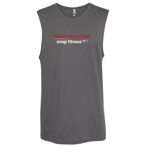 Stronger Than Yesterday - CVC Muscle Tank Thumbnail