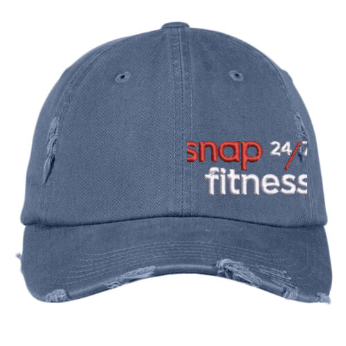 Snap Fitness - Distressed Cap - Red/White Thumbnail